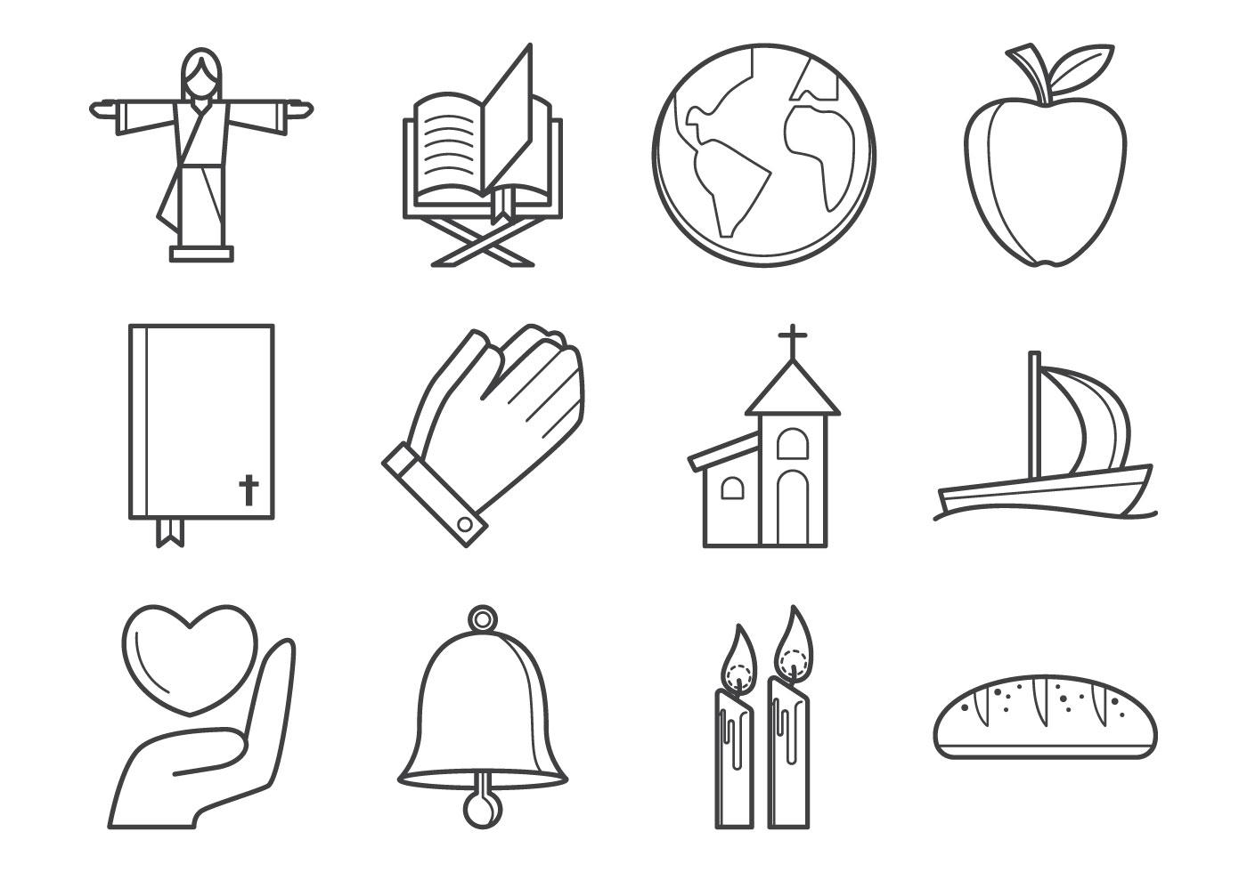 1400x980 Religion Free Vector Art