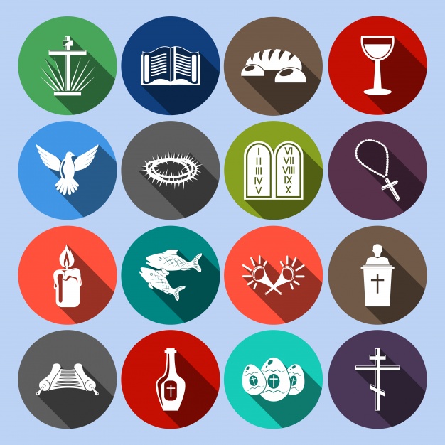 626x626 Religion Icons Collection Vector Free Download
