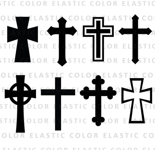 642x619 Cross Svg Silhouette Files Christian Svg Crosses Vector Etsy