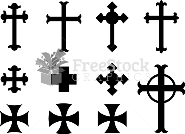 600x434 Gothic Clipart Religious Cross