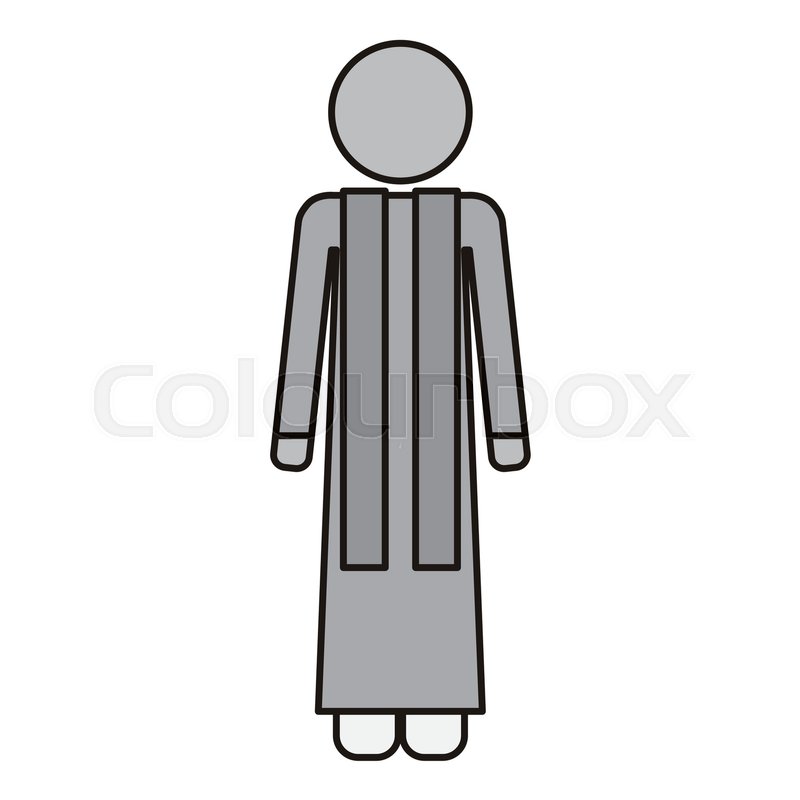 800x800 Priest Or Reverend Man With Christian Catholic Religious Icons