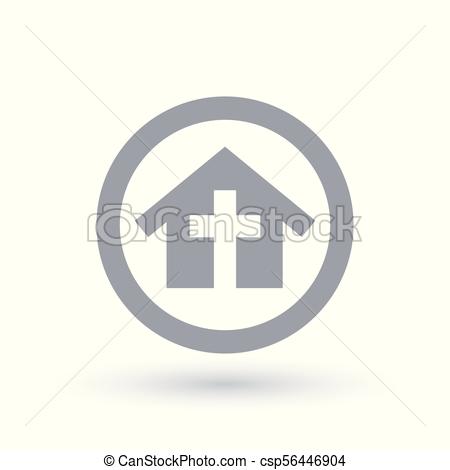 450x470 Religious Church Building Icon. Christian Home Fellowship Symbol