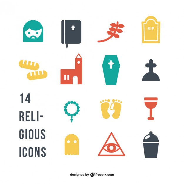 626x626 Silhouette Of Religious Icons Vector Free Download