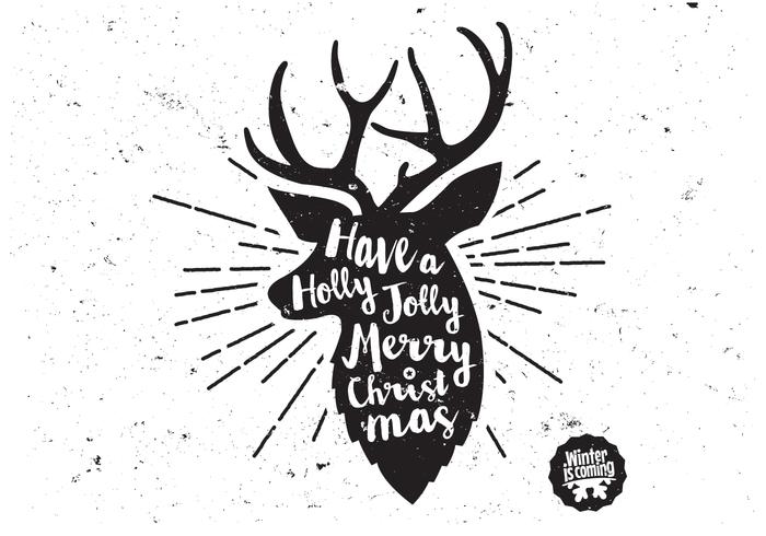 700x490 Reindeer Profile Vector