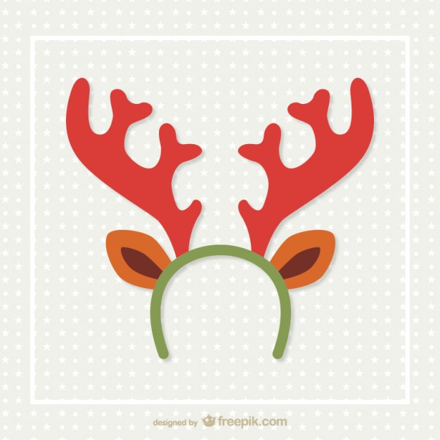 626x626 Reindeer Horns Vector Vector Free Download
