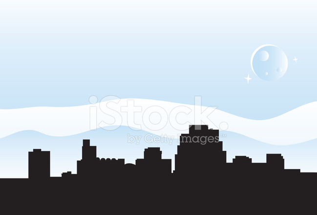 649x440 Reno Skyline Stock Vector