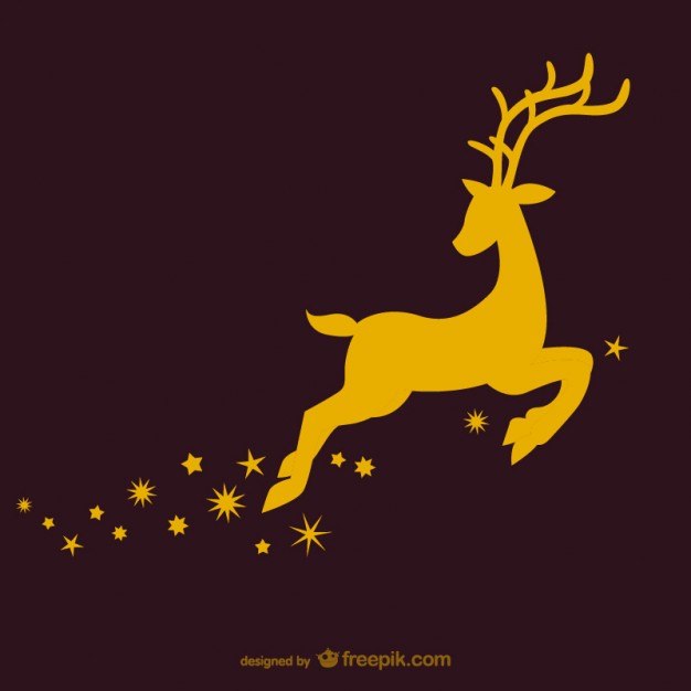 626x626 Vector Silueta De Reno Descargar Vectores Gratis