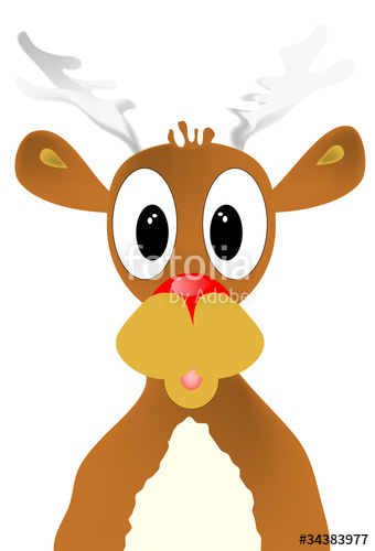 340x500 Dibujo Reno Sobre Fondo Blanco Stock Image And Royalty Free