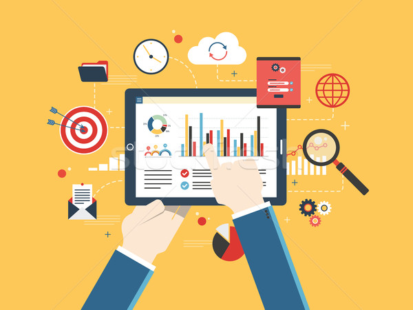 600x450 Flat Design Vector Illustration Concept Of Financial Investment