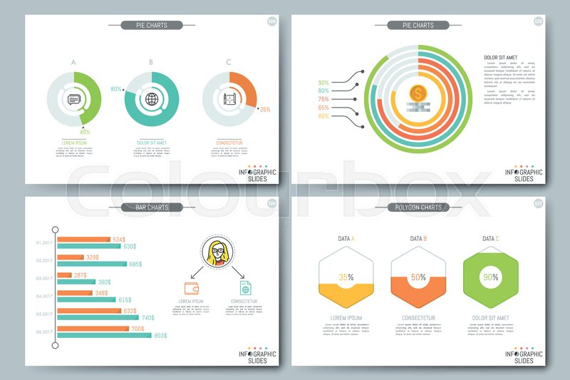 800x533 Simple Infographic Brochure Template. Pages With Personal Income
