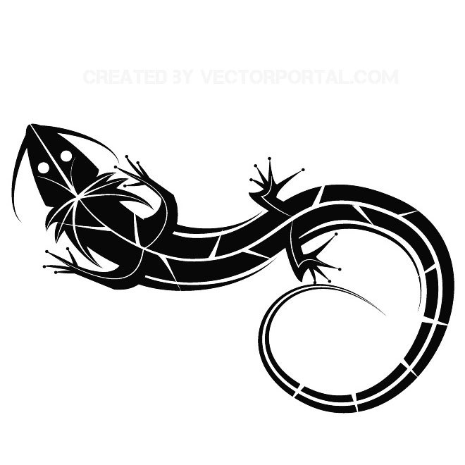 660x660 Lizard Clip Art Free Vector 123freevectors