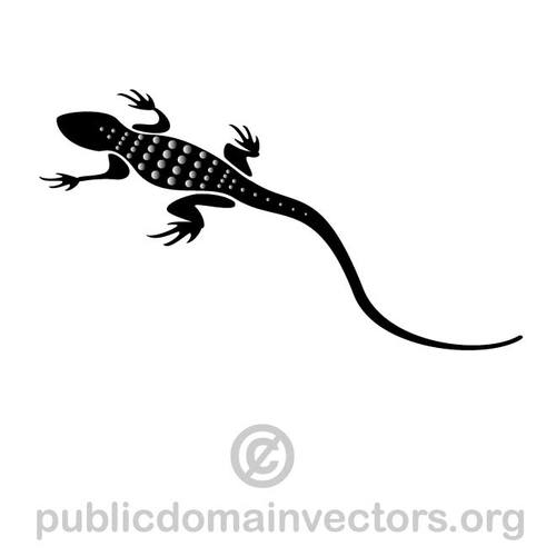 500x500 Black Lizard Vector Image Public Domain Vectors