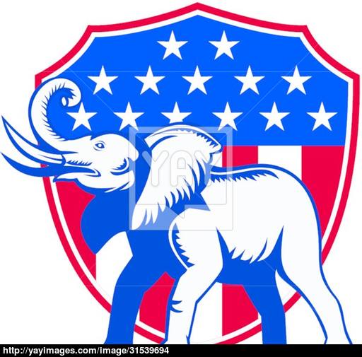 Republican Elephant Vector at GetDrawings | Free download