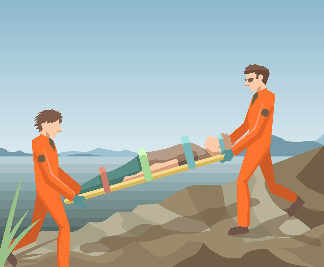 1136x936 Rescue Using Stretcher Vector Vector Art Amp Graphics