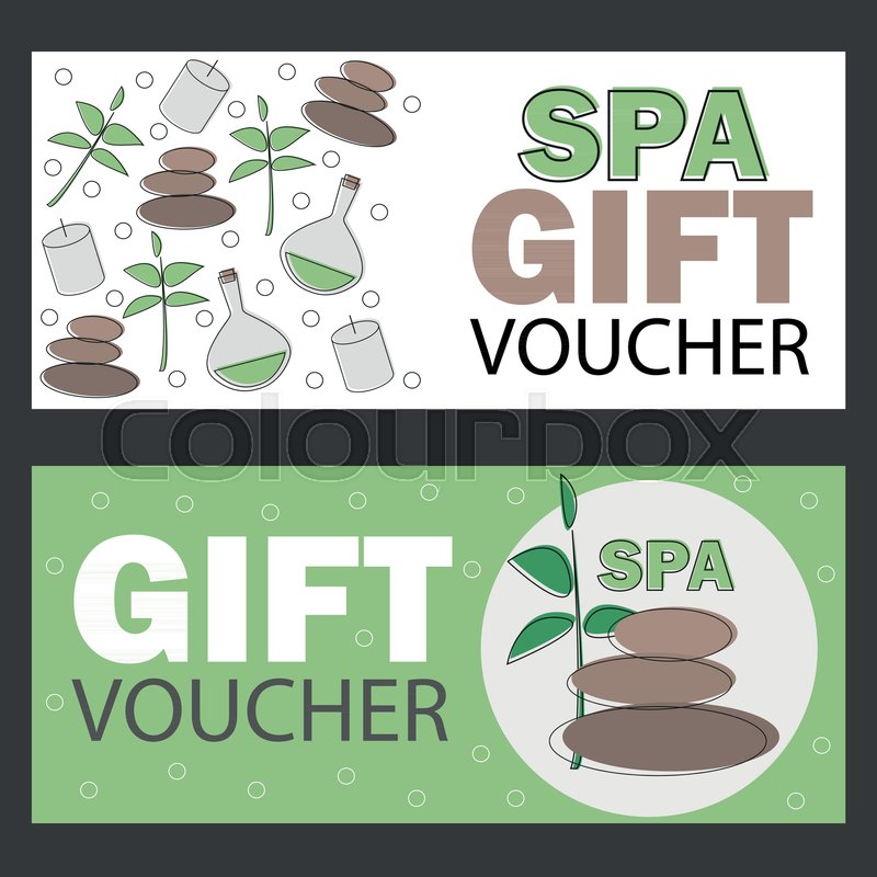 800x800 Gift Voucher Template For Spa, Hotel Resort, Vector Illustration
