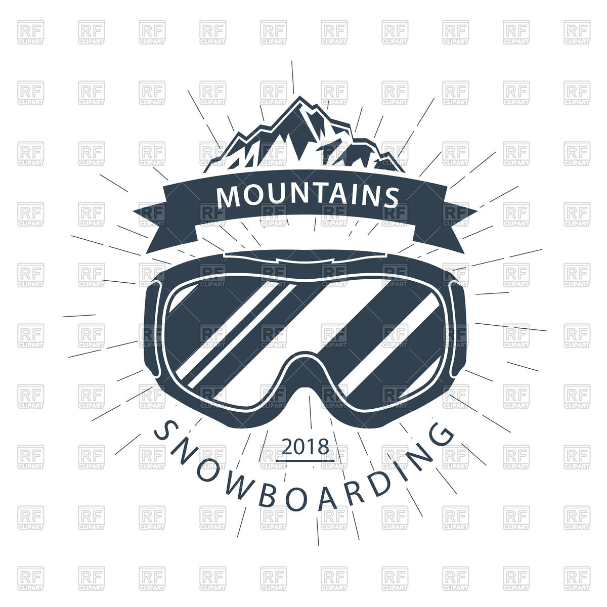 1200x1200 Ski Goggles And Mountains