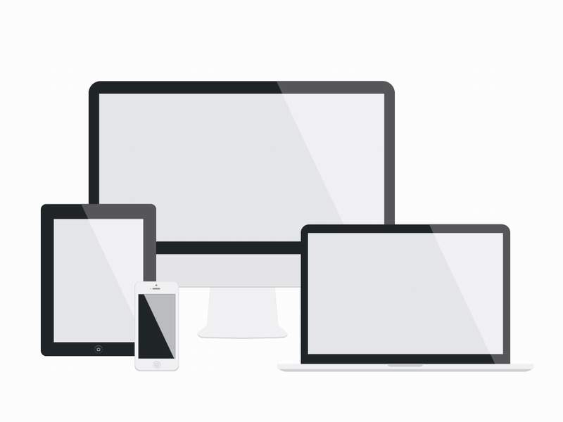 800x600 Flat Apple Devices For Responsive Design