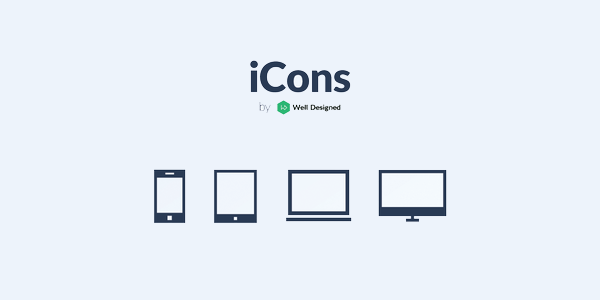 600x300 Responsive Screen Vector Icons Graphic Hive