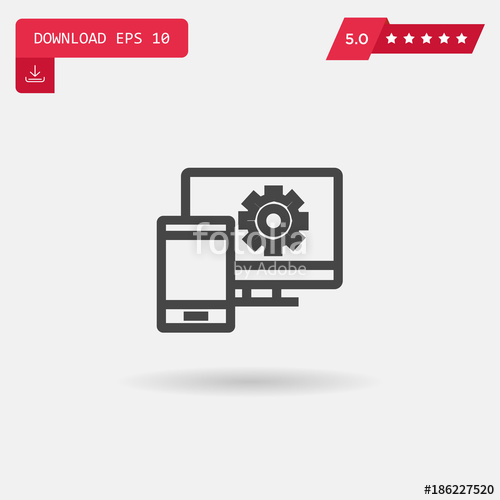 500x500 Responsive Vector Icon. Stock Image And Royalty Free Vector Files