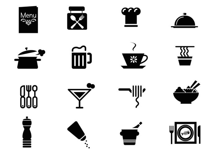 700x490 Restaurant Icon Vector Pack