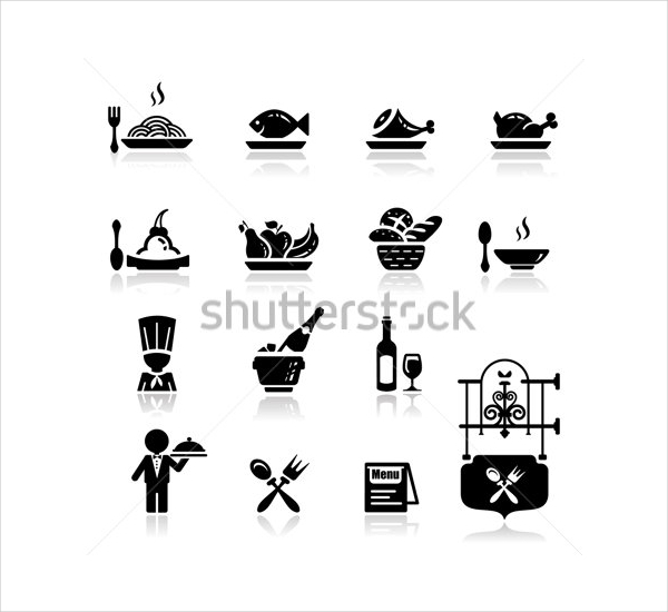 600x550 Restaurant Icons