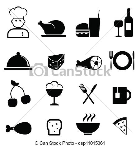 450x470 Restaurant And Food Icons. Restaurant And Food Icon Set.