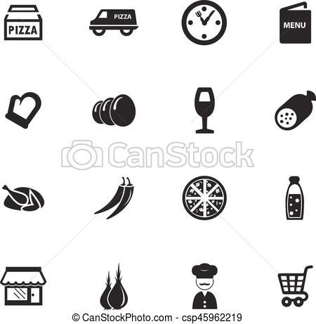 450x461 Restaurant Icons Set. Restaurant Vector Icons For User Interface