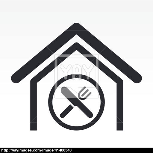 511x512 Vector Illustration Of Restaurant Icon Vector