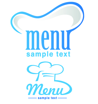 340x358 Restaurant Logos With Menu Illustration Vector 05 Free Download