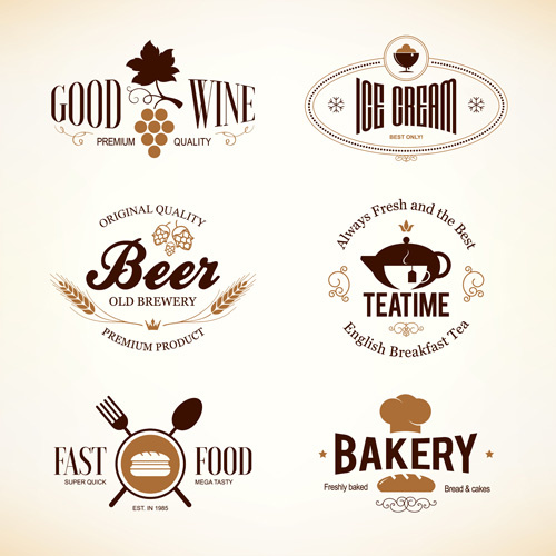 500x500 Restaurant Food Menu Logos Vector Design Free Vector In