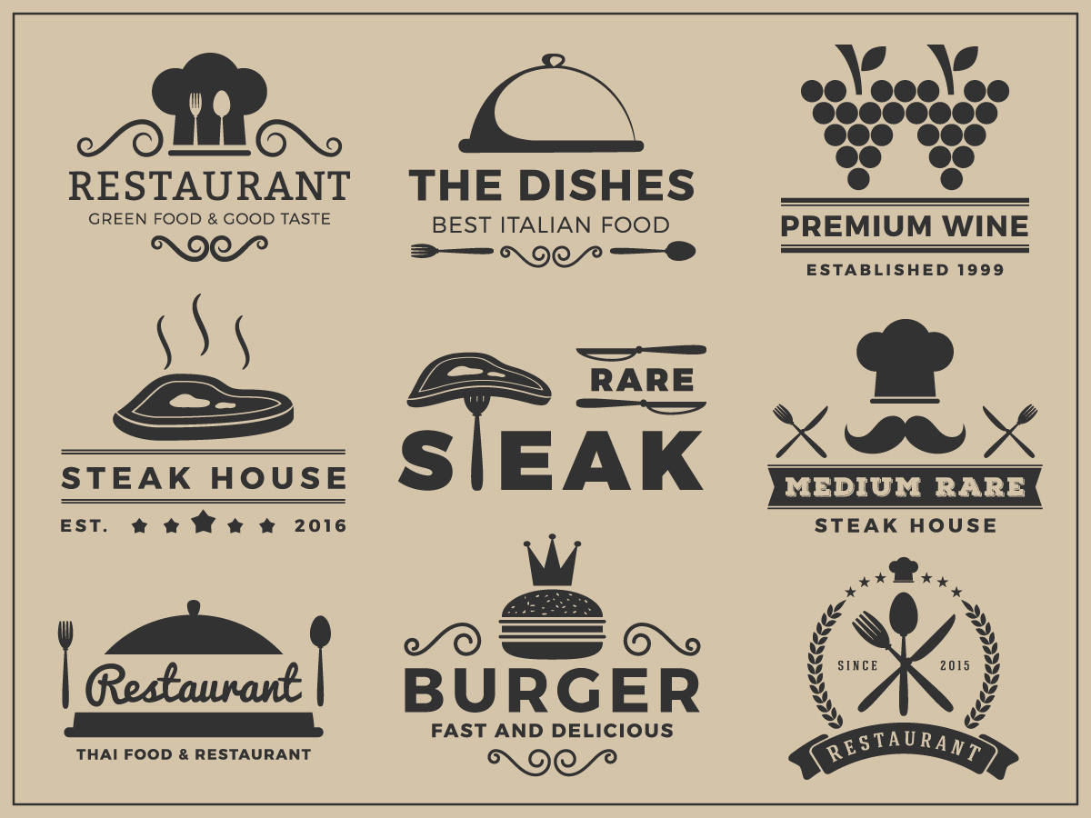 1200x900 Restaurant Logo Free Vector Art