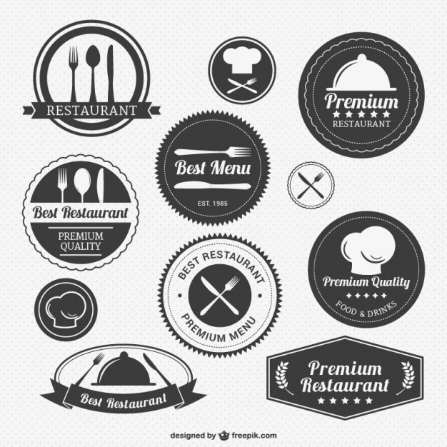626x626 Vintage Restaurant Logo Pack Vector Free Vector Download In .ai