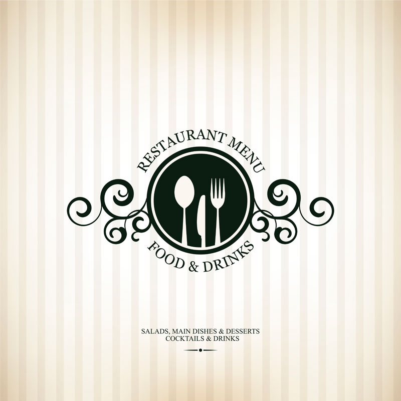 800x800 Restaurant Menu Template Vector Material Vector Sources