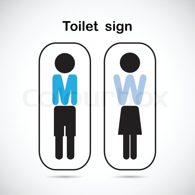 800x800 Man And Woman Toilet Sign, Restroom Symbol . Vector Illustration