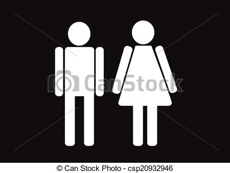 450x338 Pictogram Man Woman Sign Icons, Toilet Sign Or Restroom Icon Eps