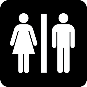 300x300 Restroom Sign Logo Vector (.eps) Free Download