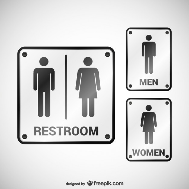 626x626 Restroom Signs Vector Free Download
