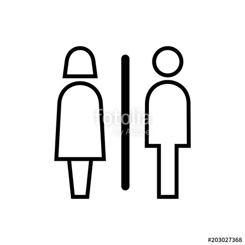 500x500 Restroom Signs Vector Icon Stock Image And Royalty Free Vector