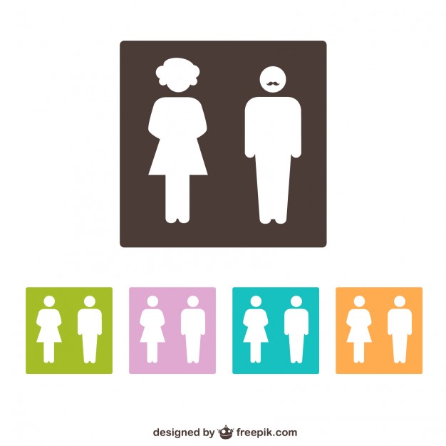 626x626 Restroom Signs Vector Free Download
