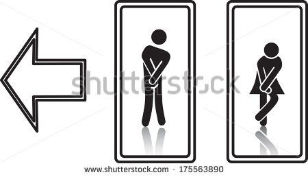 450x258 Funny Wc Restroom Symbols, Fully Editable Vector Projetos De