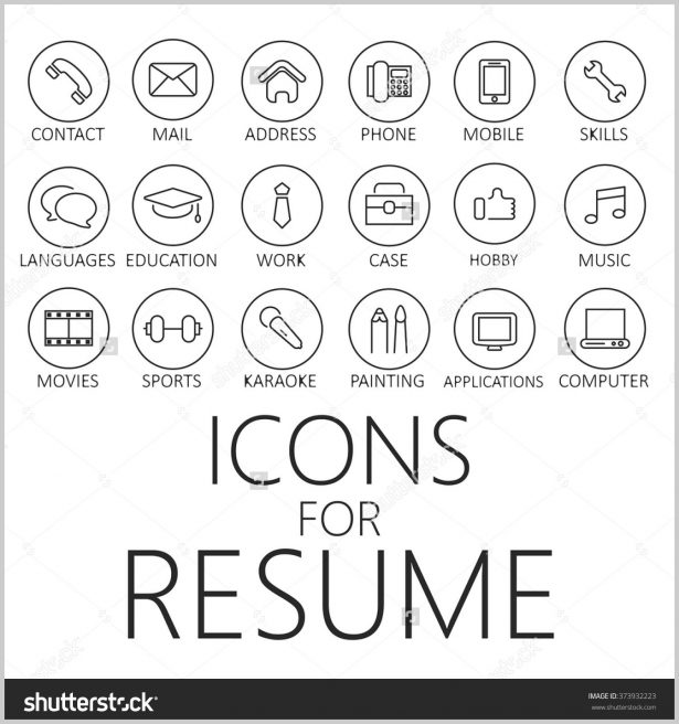 Resume Icons Vector at GetDrawings | Free download