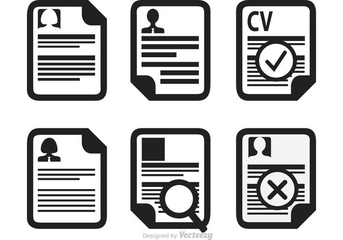 Resume Icons Vector at GetDrawings | Free download