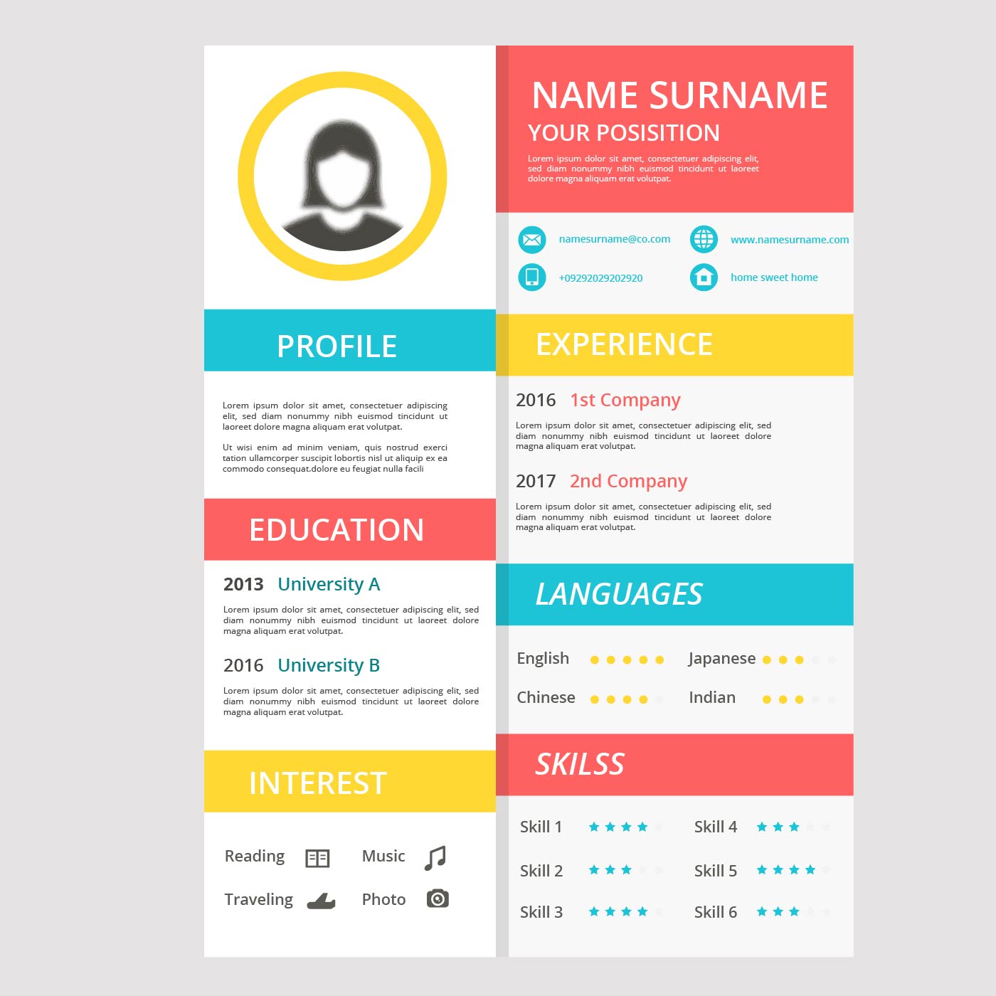 1400x1400 Cv Free Vector Art