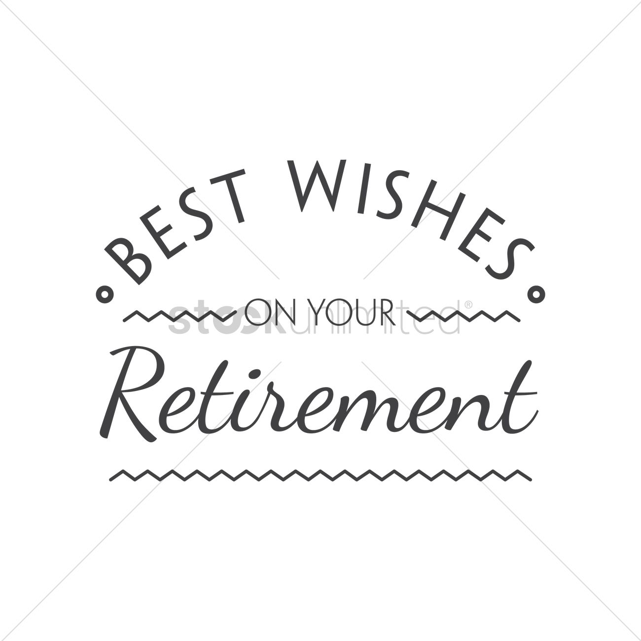 1300x1300 Best Wishes On Your Retirement Vector Image