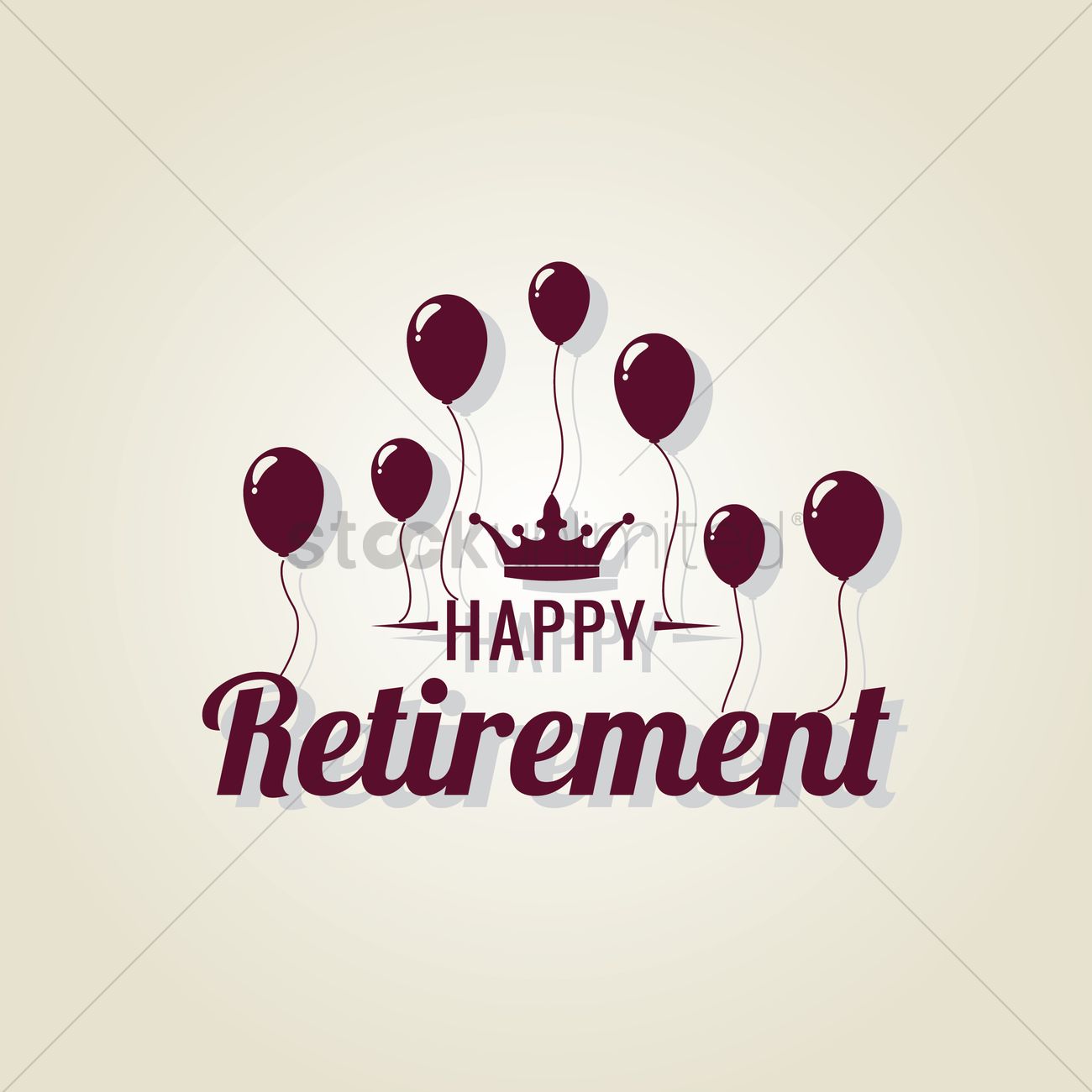 1300x1300 Free Happy Retirement Vector Image