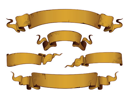 425x324 Retro Ribbon Banner Vector Free Vector 4vector