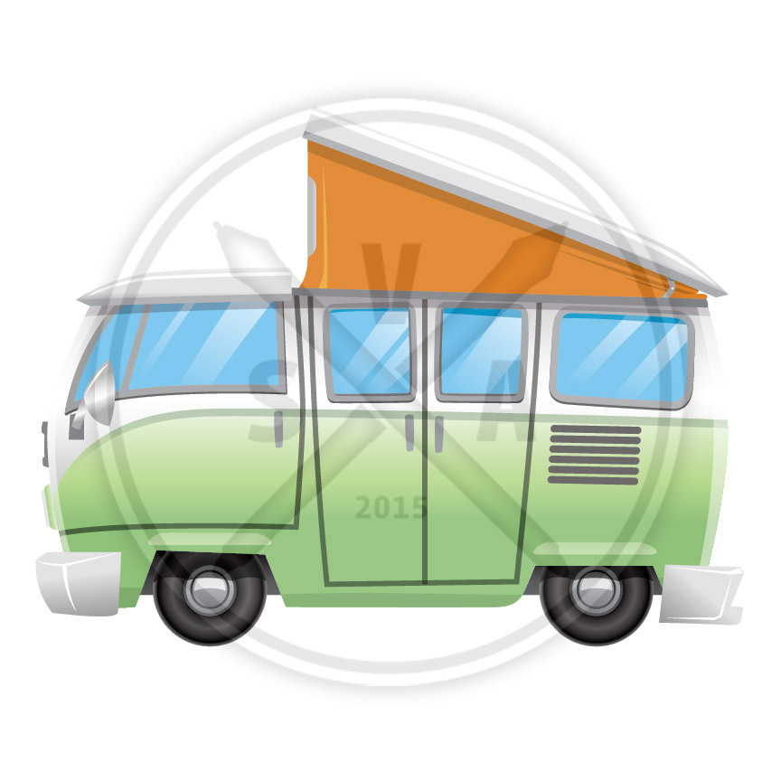 864x864 Cartoon Retro Camper