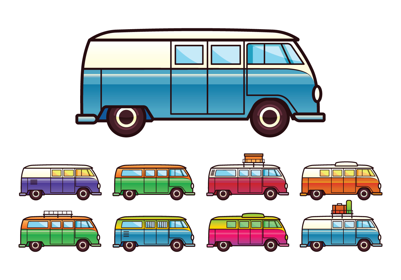 1400x980 Camper Free Vector Art