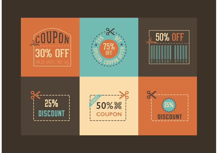 700x490 Free Retro Coupon Designs Vector