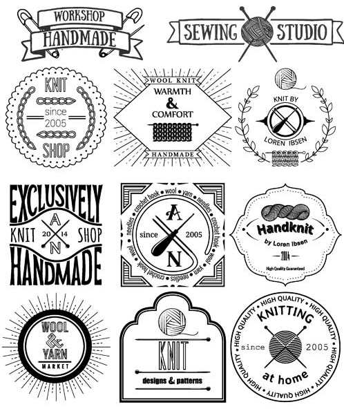 498x592 Hand Made Retro Labels Vector Ai Format Free Vector Download